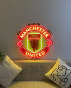 Manchester United UV Printed Neon Sign - LED Neon Light for Football Fans, Premium Custom Made