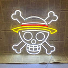 One Piece Anime Neon Sign โ Luffy LED Wall Light for Room, Gaming & Cafรฉ Decor