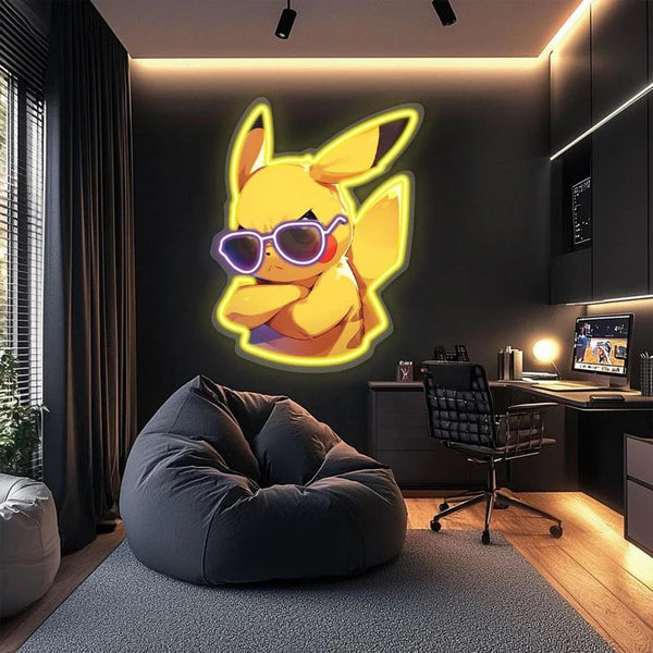 Pikachu Neon Sign – Pokémon LED Wall Light for Room, Gaming & Kids Decor