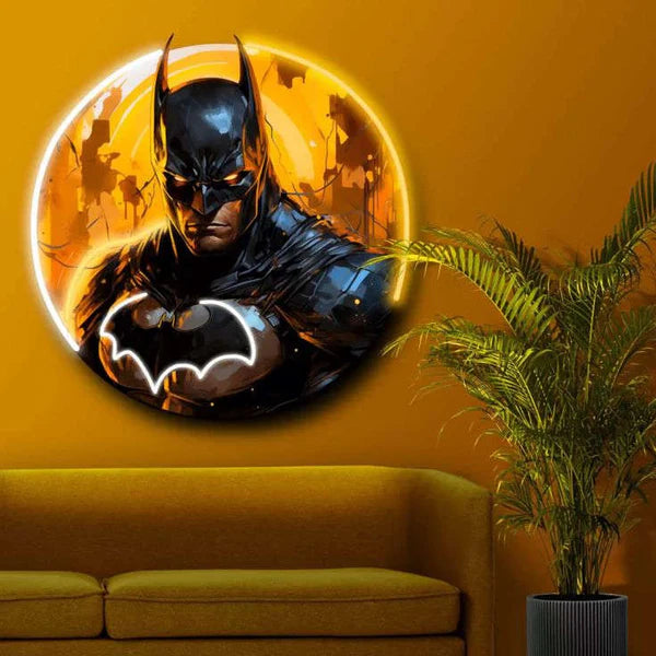 Batman Neon Sign – Superhero LED Wall Light for Room, Gaming & Man Cave Decor