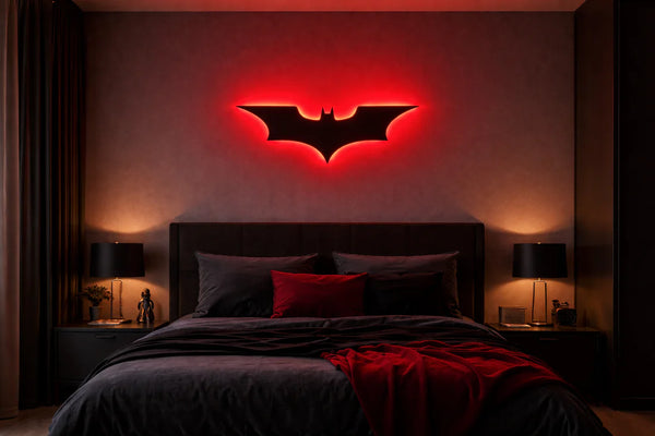 Batman Neon Sign – Superhero LED Wall Light for Room, Gaming & Man Cave Decor