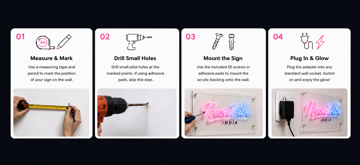 How to install your neon sign